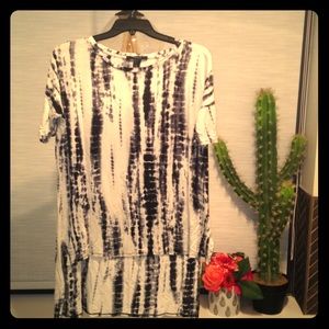 Tie dye slouchy High low top